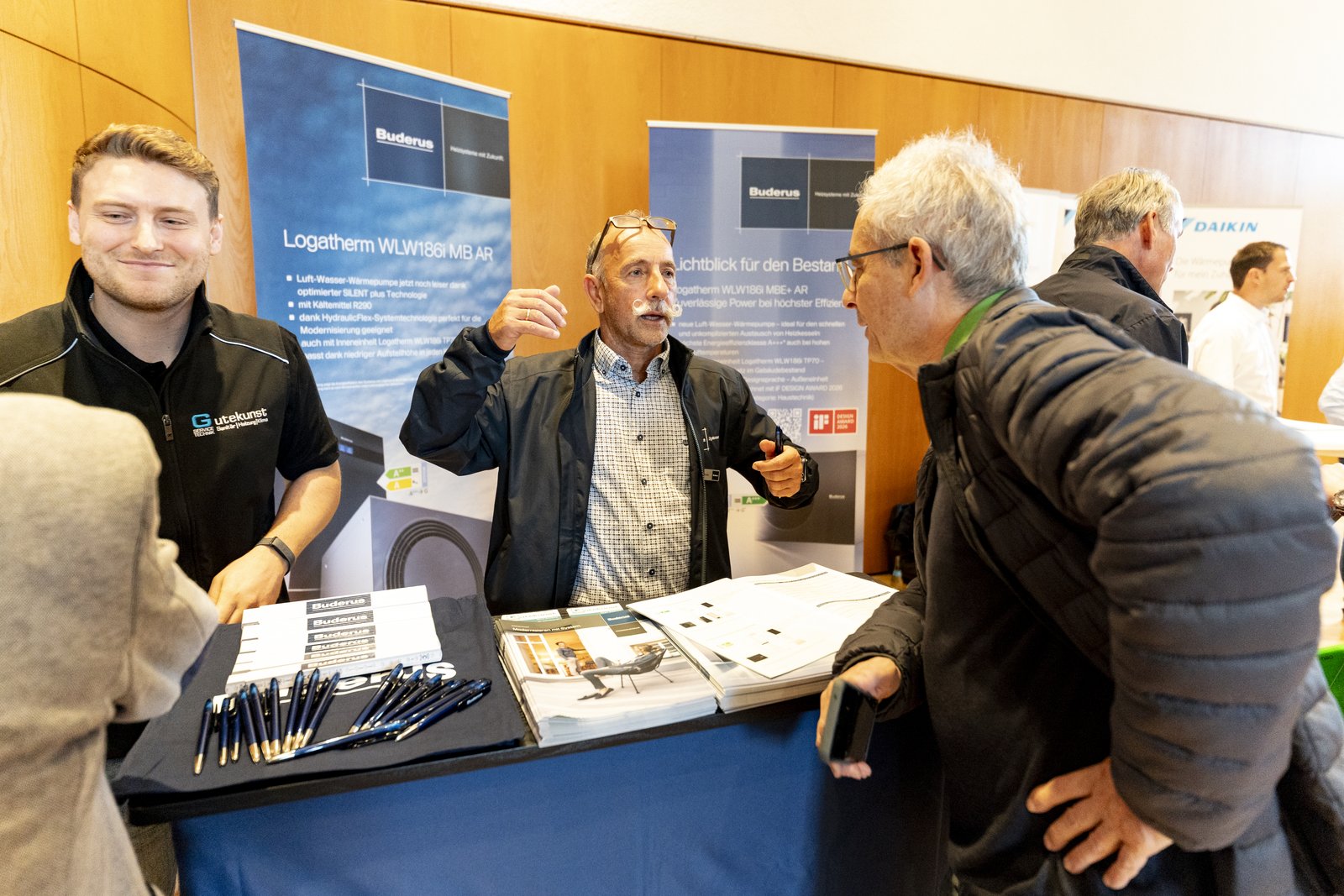 Beratung am Stand: Buderus